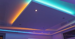 Натяжной потолок с подсветкой Ишимбай, цена от 2133 руб.